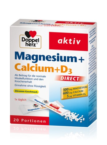 Doppelherz Magnesium + Calcium + D3 DIRECT